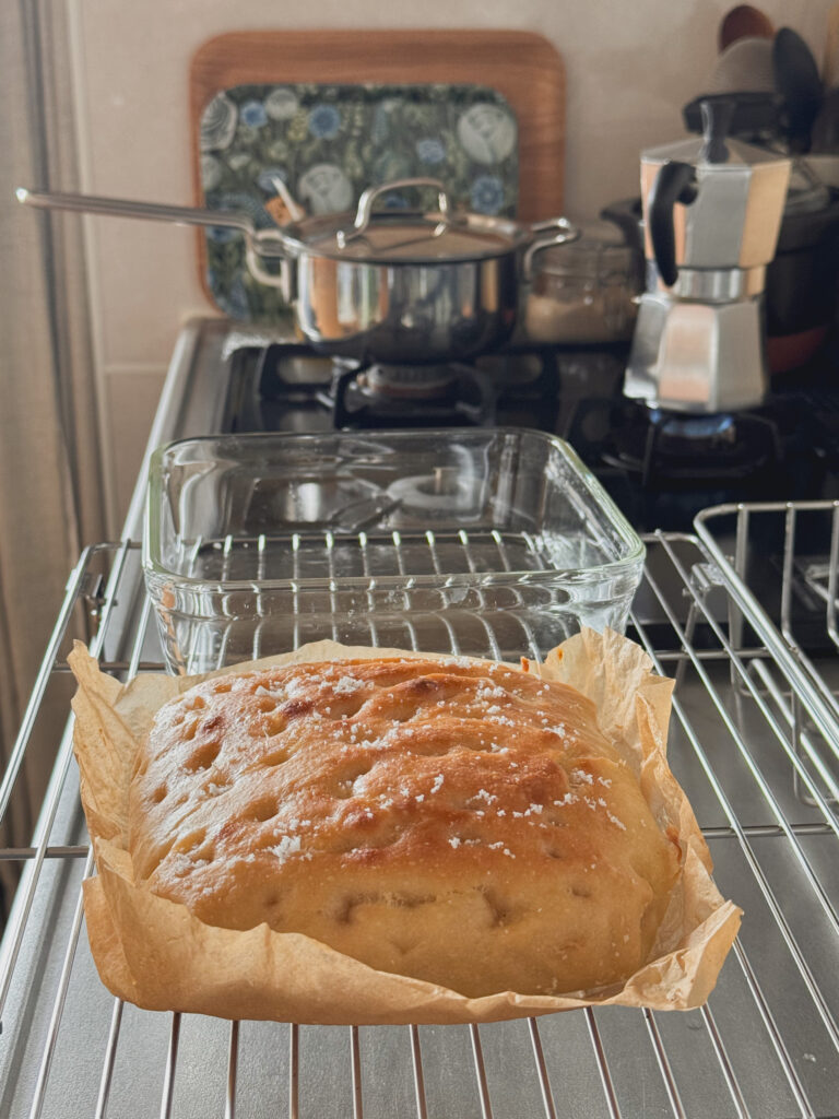 焼きたてのフォカッチャ